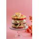 Bolo naked Red velvet com Ninho e Frutas vermelhas